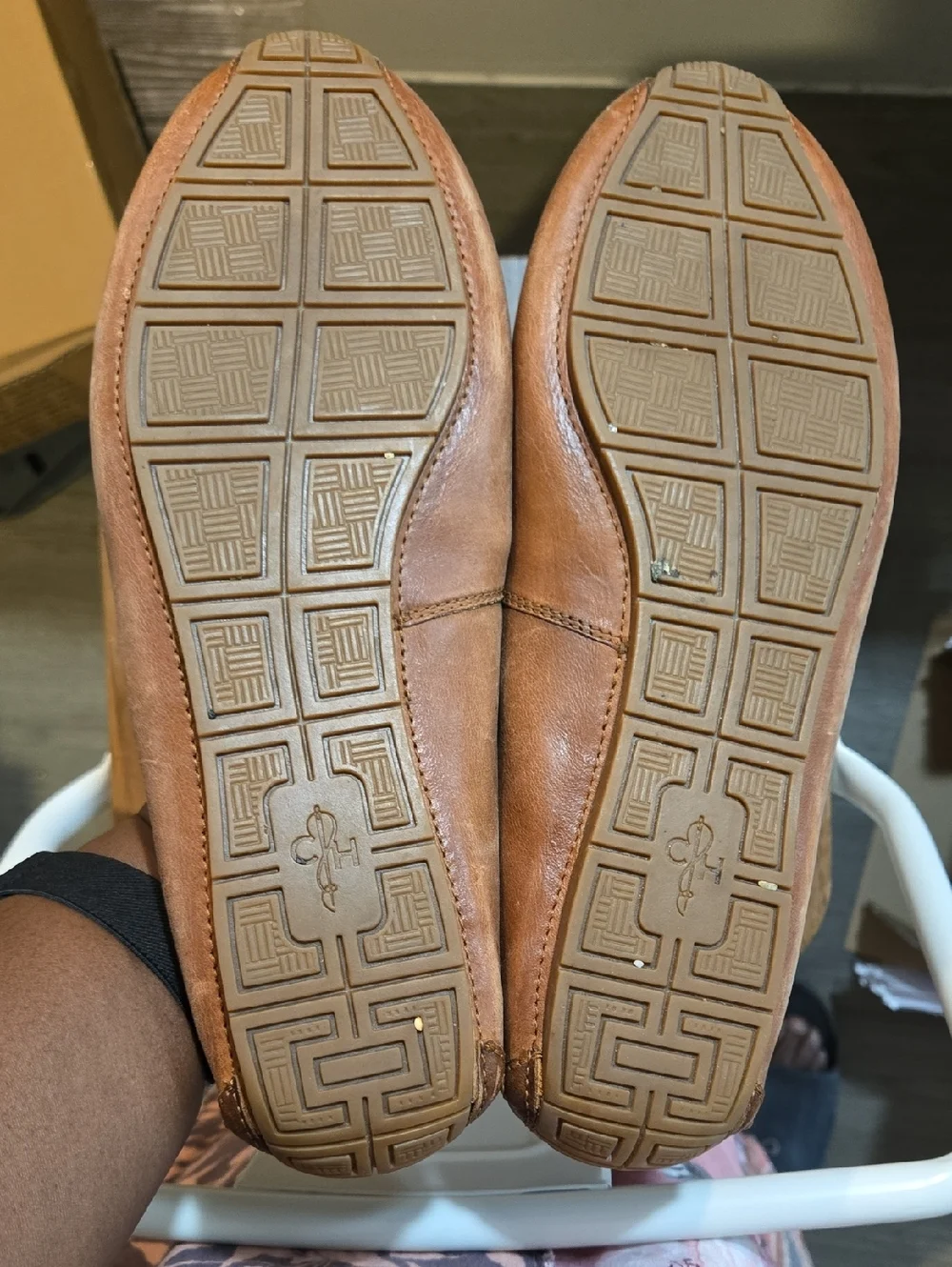 Cole Haan Man Tan Leather Bit Driving Loafers Size 8.5